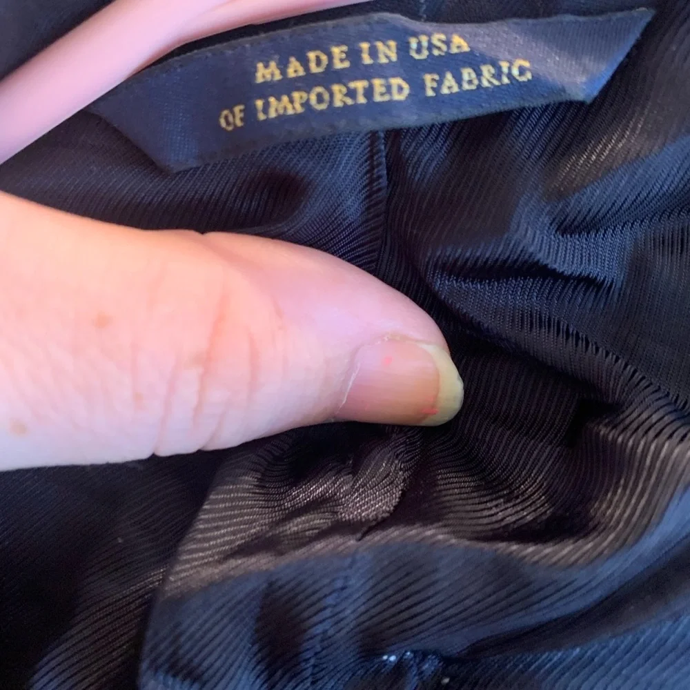 Vintage Brooks Brother Black Striped 100% Wool Blazer